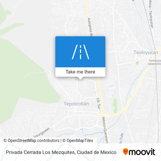 Privada Cerrada Los Mezquites map