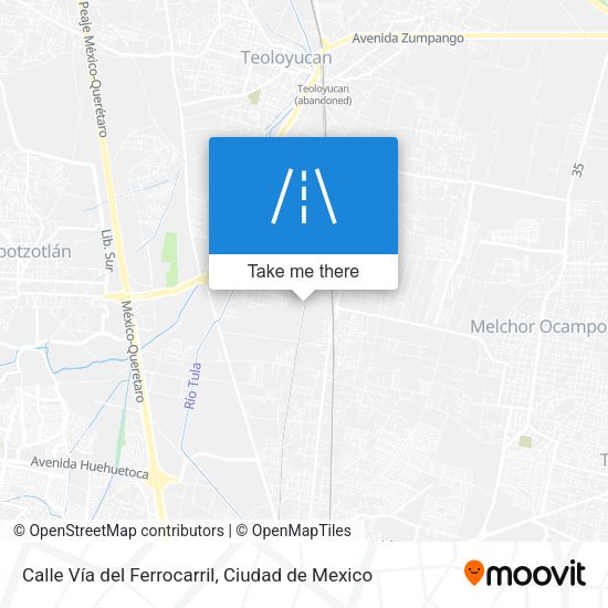 Mapa de Calle Vía del Ferrocarril