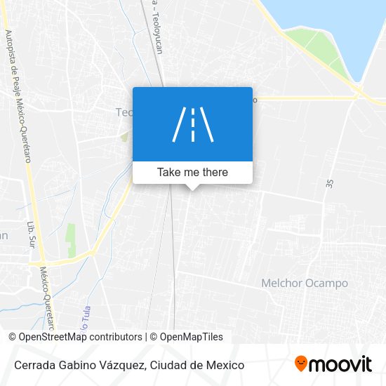 Cerrada Gabino Vázquez map