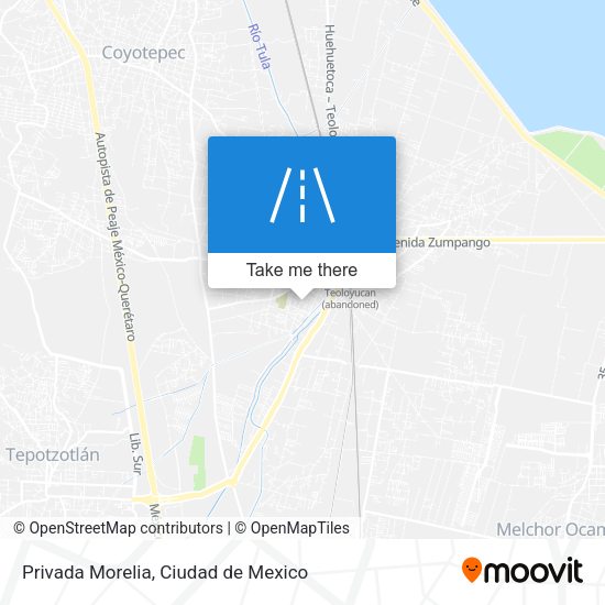 Privada Morelia map