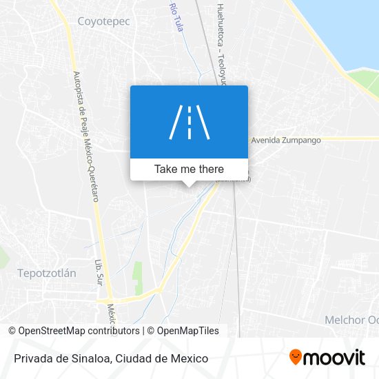 Mapa de Privada de Sinaloa