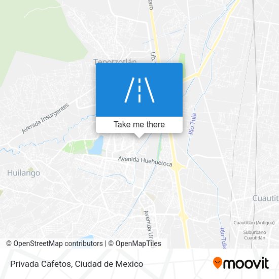 Privada Cafetos map