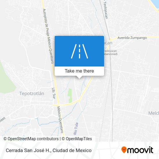 Mapa de Cerrada San José H.