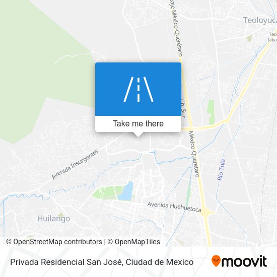 Privada Residencial San José map