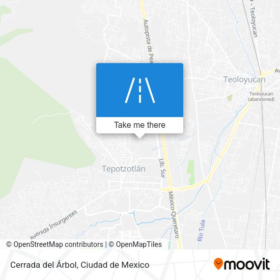 Cerrada del Árbol map