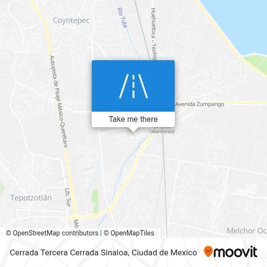 Cerrada Tercera Cerrada Sinaloa map