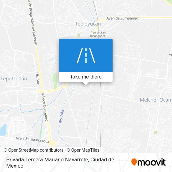 Privada Tercera Mariano Navarrete map