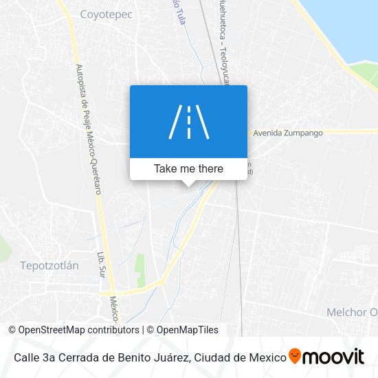 Calle 3a Cerrada de Benito Juárez map