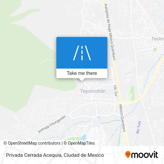 Privada Cerrada Acequia map