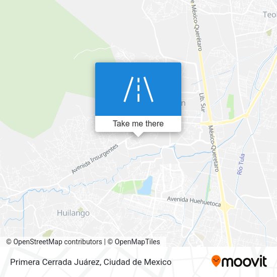 Primera Cerrada Juárez map