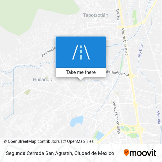 Segunda Cerrada San Agustín map