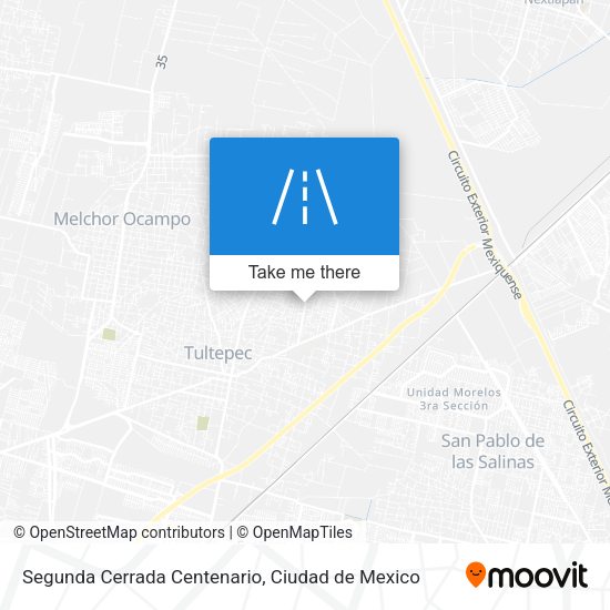 Segunda Cerrada Centenario map