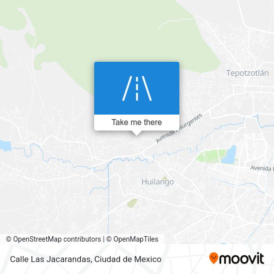 Calle Las Jacarandas map