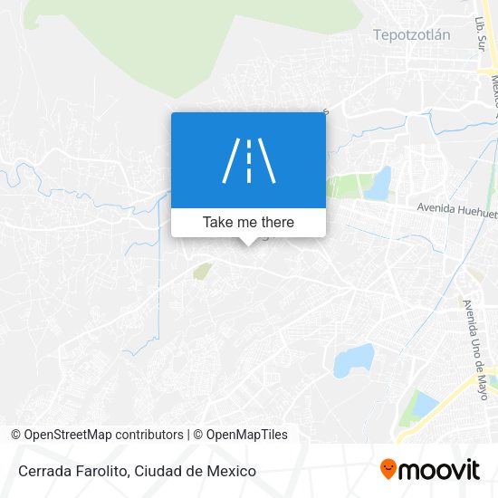 Cerrada Farolito map