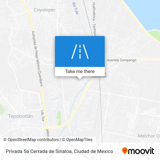 Privada 5a Cerrada de Sinaloa map