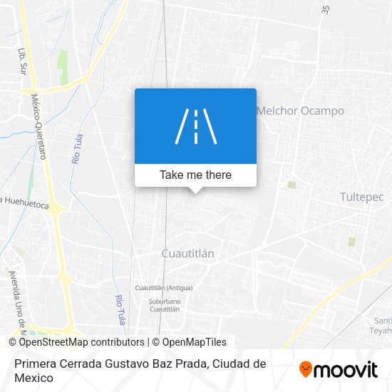 Mapa de Primera Cerrada Gustavo Baz Prada