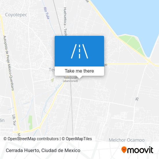 Cerrada Huerto map