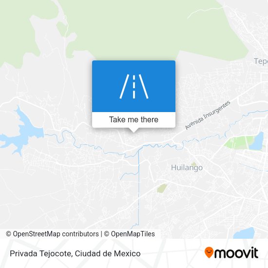 Privada Tejocote map