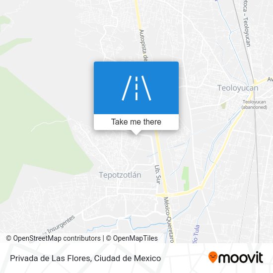 Mapa de Privada de Las Flores