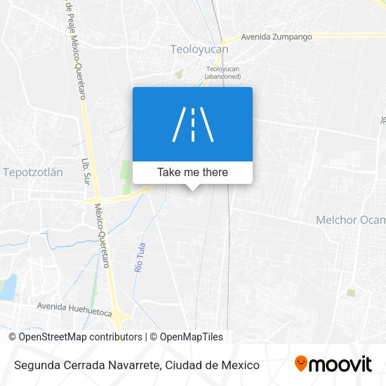 Segunda Cerrada Navarrete map