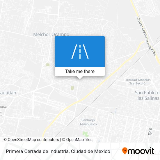 Primera Cerrada de Industria map