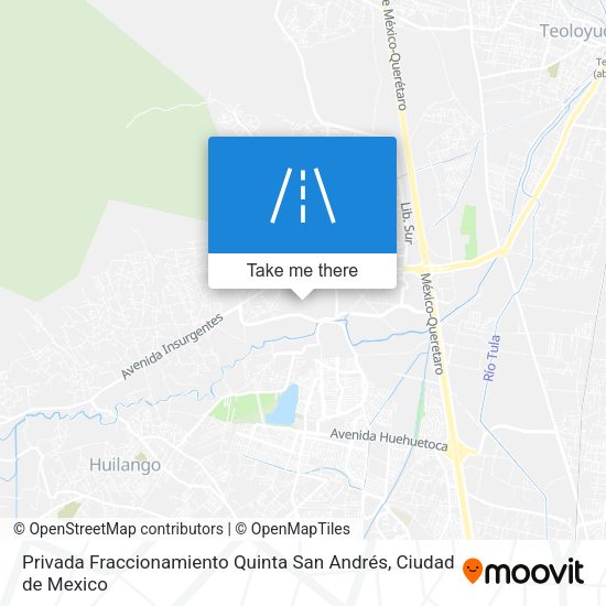 Privada Fraccionamiento Quinta San Andrés map