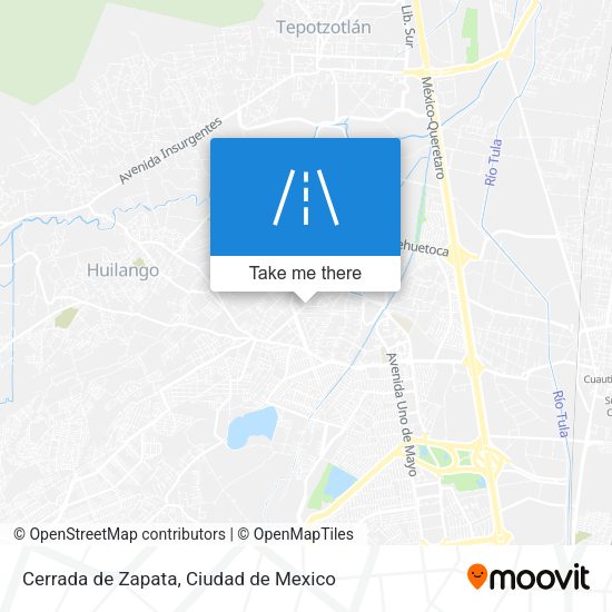 Cerrada de Zapata map