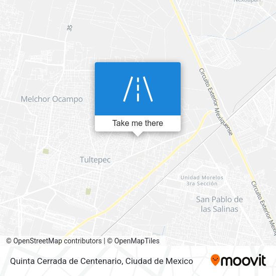 Quinta Cerrada de Centenario map
