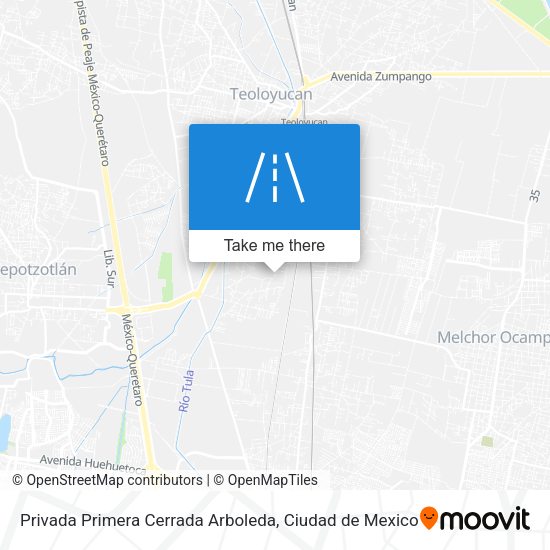 Mapa de Privada Primera Cerrada Arboleda