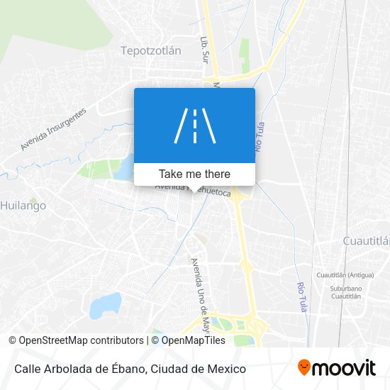 Calle Arbolada de Ébano map
