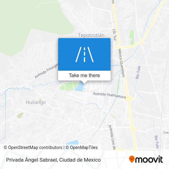 Privada Ángel Sabrael map