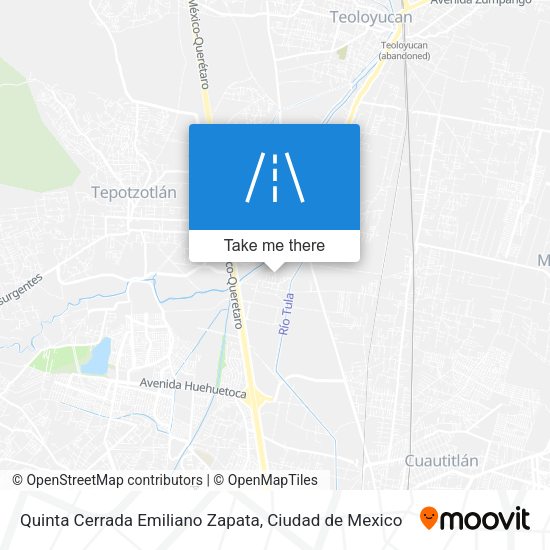 Quinta Cerrada Emiliano Zapata map