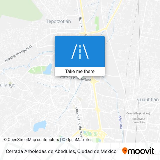 Mapa de Cerrada Arboledas de Abedules