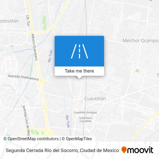 Segunda Cerrada Río del Socorro map