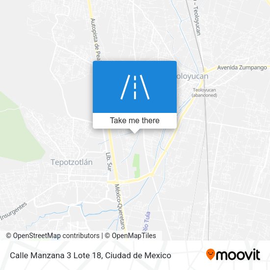 Calle Manzana 3 Lote 18 map