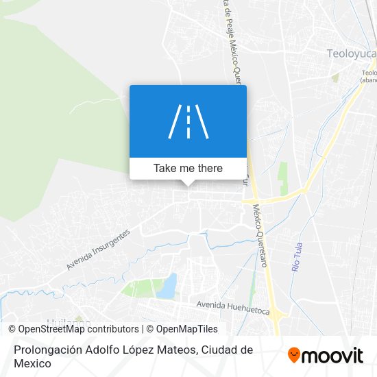 Mapa de Prolongación Adolfo López Mateos