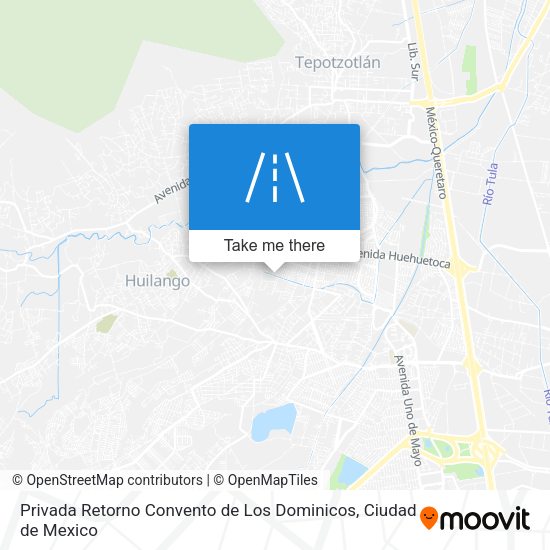 Mapa de Privada Retorno Convento de Los Dominicos