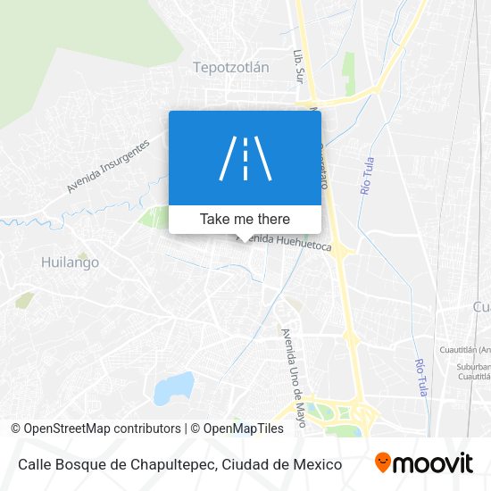 Mapa de Calle Bosque de Chapultepec