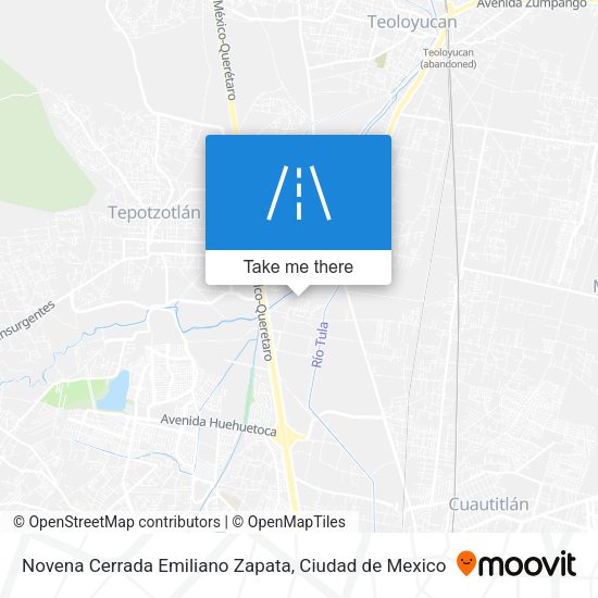 Novena Cerrada Emiliano Zapata map
