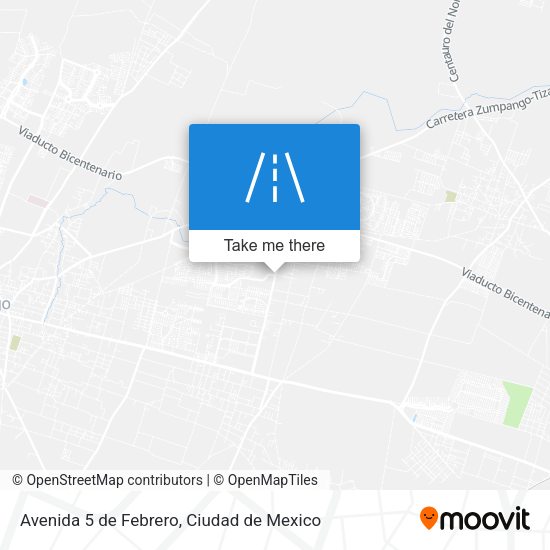 Avenida 5 de Febrero map