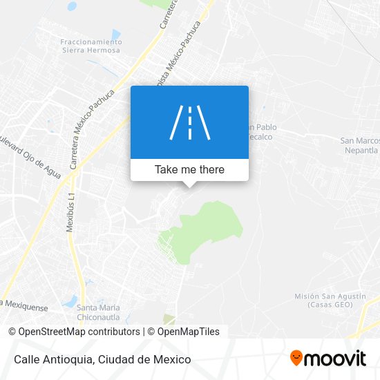 Mapa de Calle Antioquia