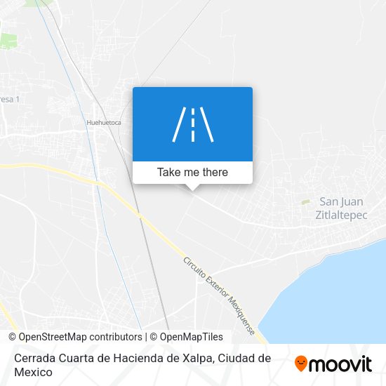 Mapa de Cerrada Cuarta de Hacienda de Xalpa