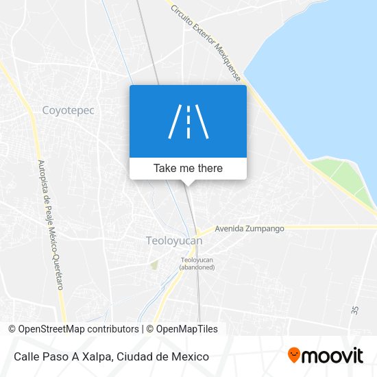 Calle Paso A Xalpa map
