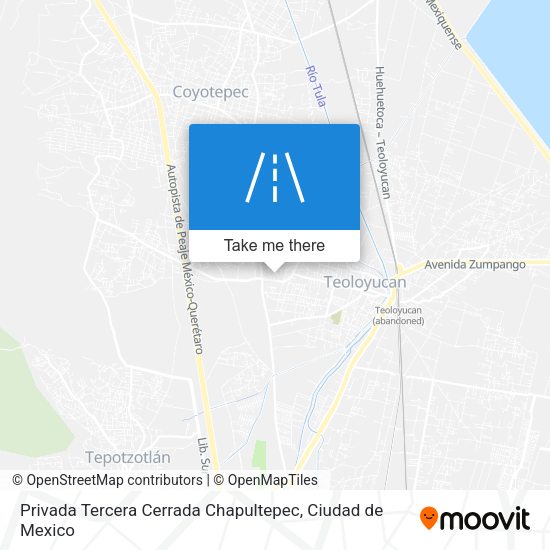 Mapa de Privada Tercera Cerrada Chapultepec