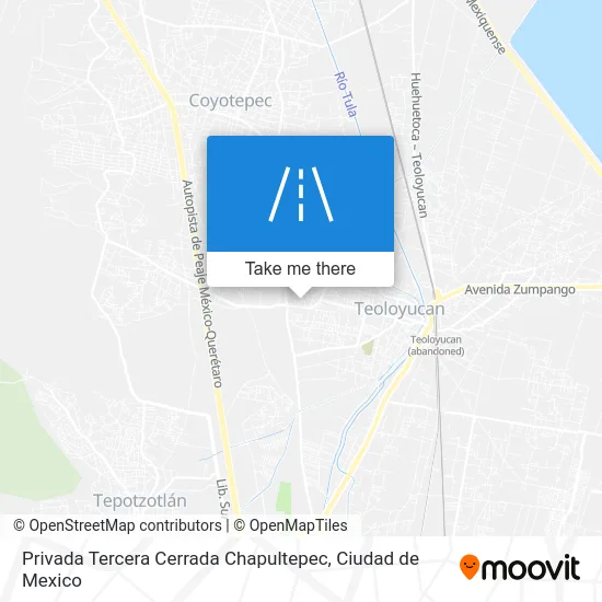 Privada Tercera Cerrada Chapultepec map