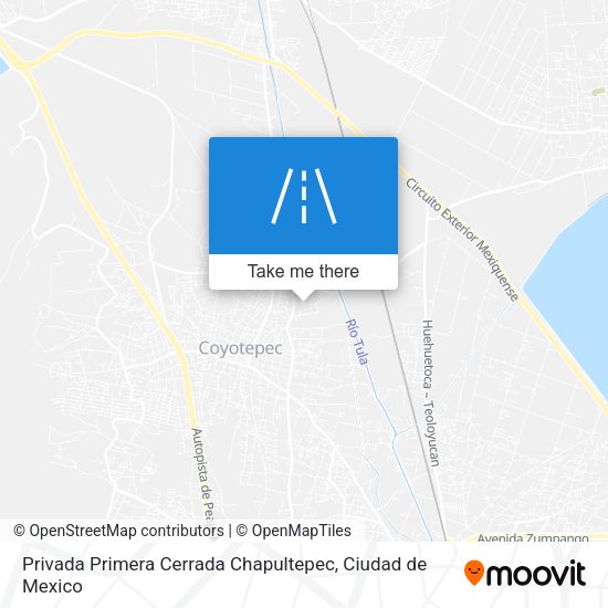 Mapa de Privada Primera Cerrada Chapultepec