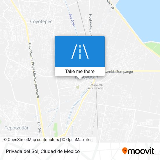 Privada del Sol map