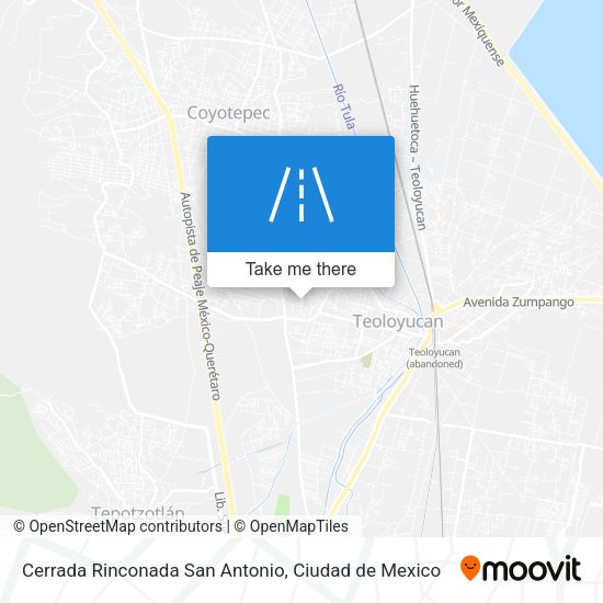 Mapa de Cerrada Rinconada San Antonio