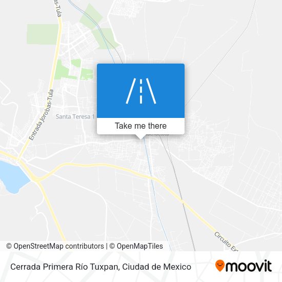 Mapa de Cerrada Primera Río Tuxpan