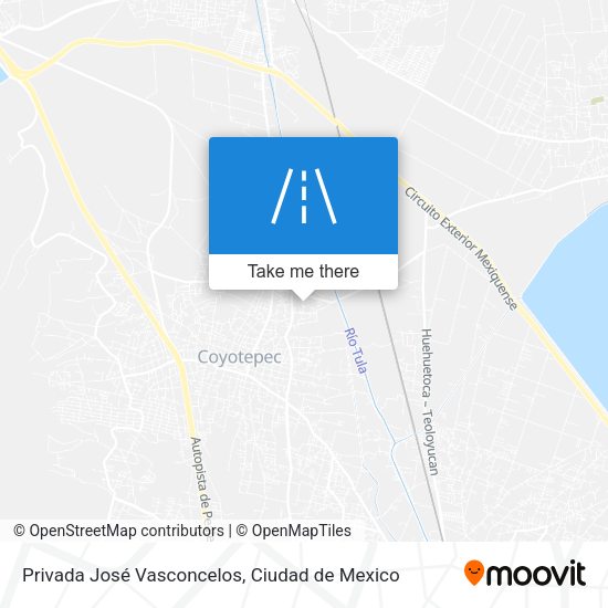 Privada José Vasconcelos map